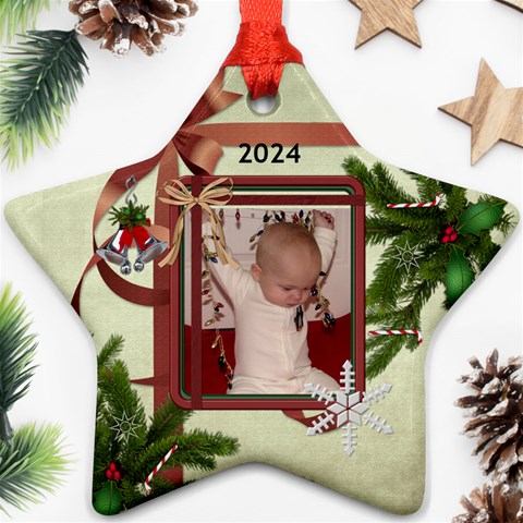 2024 Star Ornament (2 Sides) By Lil Front