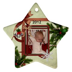 2012 Star Ornament (2 Sides) - Star Ornament (Two Sides)
