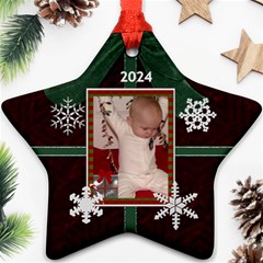 2012 Star Snowflake Ornament (2 Sides) - Star Ornament (Two Sides)