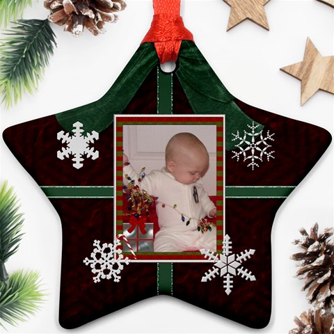 2024 Star Snowflake Ornament (2 Sides) By Lil Back
