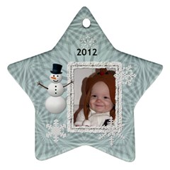 2012 Winter Star Ornament (2 Sides) - Star Ornament (Two Sides)