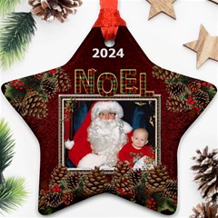 Noel Star Ornament (1 Sided) - Ornament (Star)