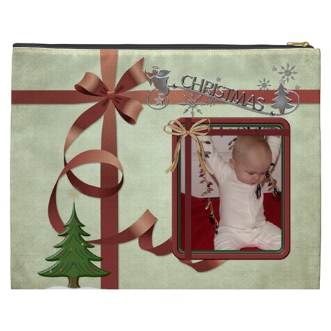 Christmas Xxxl Cosmetic Bag By Lil Back