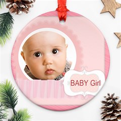 xmas baby - Round Ornament (Two Sides)