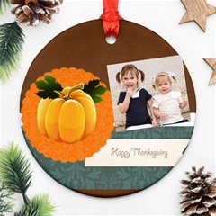 fall - Round Ornament (Two Sides)