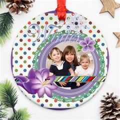 xmas - Round Ornament (Two Sides)