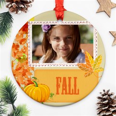 fall - Round Ornament (Two Sides)