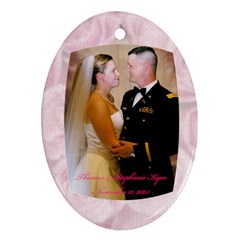 our wedding - Ornament (Oval)