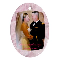 our wedding - Ornament (Oval)