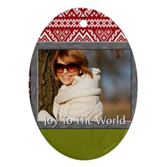 xmas - Oval Ornament (Two Sides)