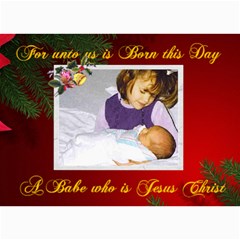 For unto us Photo Christmas Card 5 x 7 - 5  x 7  Photo Cards