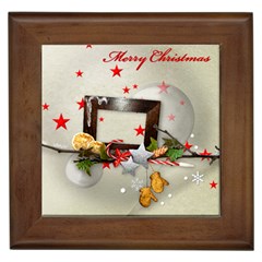 merry christmas framed tile