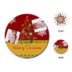 xmas - Playing Cards Single Design (Round)