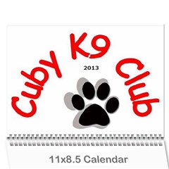 Cuby 2013 - Wall Calendar 11  x 8.5  (12-Months)