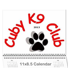 Cuby 2013 - Wall Calendar 11  x 8.5  (12-Months)