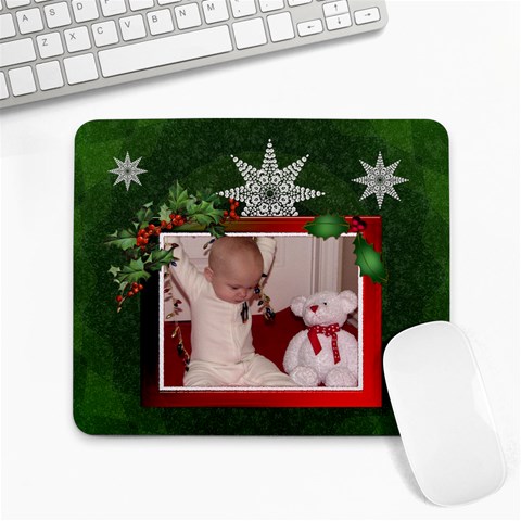 Christmas Large Mousepad By Lil Front