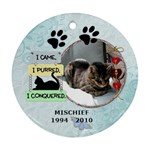 Cat Rememberance Ornament (1 Sided) - Ornament (Round)