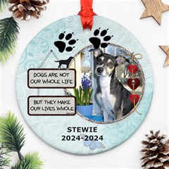 Dog Rememberance Ornament (1 Sided) - Ornament (Round)