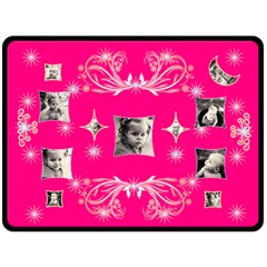 Starry Night pink XL Blanket - Fleece Blanket (Large)