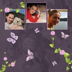 Lavender Dream - Scrapbook Page 8x8 