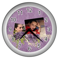 Lavender Dream - Wall Clock (Silver) 