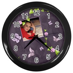 Lavender Dream - Wall Clock(Black)  - Wall Clock (Black)