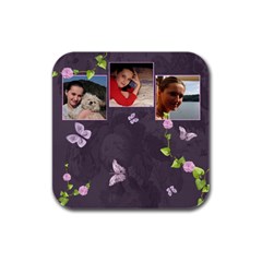 Lavender Dream - Rubber Square(4pack)  - Rubber Square Coaster (4 pack)