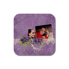 Lavender Dream - Rubber Square(4pack)  - Rubber Square Coaster (4 pack)