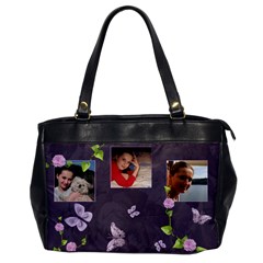 Lavender Dream - Oversize Office Handbag (One Side) 