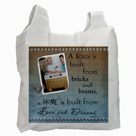 Home Recycle Bag (1 Sided) By Lil Front