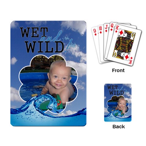 Wet And Wild Playing Cards By Lil Back