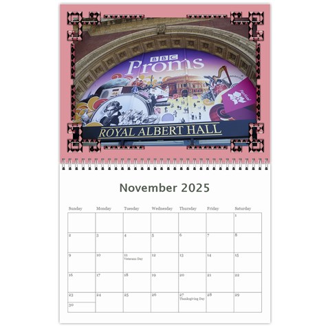 Pink Check Wall Calendar (any Year) 2024 By Deborah Nov 2024