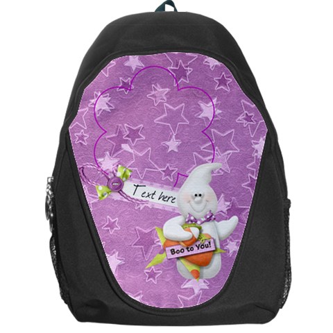 Boo To You Backpack Bag By Elena Petrova Front