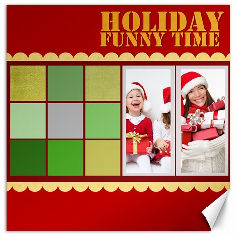 Christmas By Mac Book 11.4 x11.56  Canvas - 1