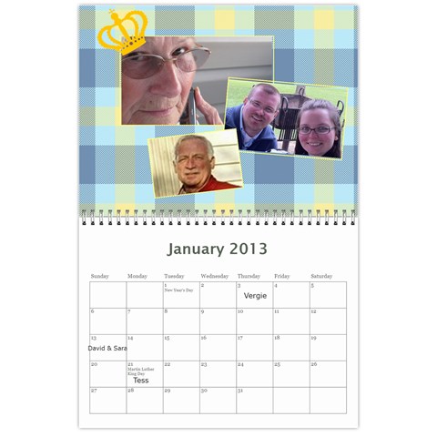 Xmas Calendar 2o12 By Kelly Flickinger Jan 2013