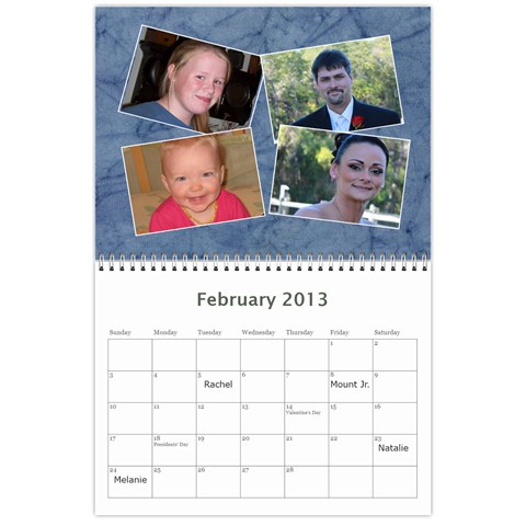 Xmas Calendar 2o12 By Kelly Flickinger Feb 2013