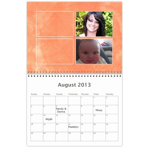 Xmas Calendar 2o12 By Kelly Flickinger Aug 2013