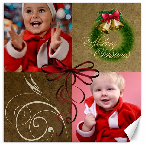 Christmas By Man 11.4 x11.56  Canvas - 1