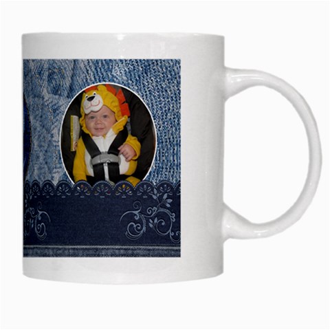 Denim Look Mug By Lil Right