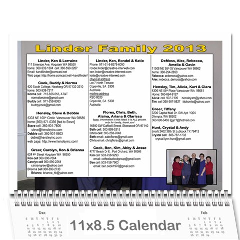 Linder Calendar 2013 By Deborah Hensley Cover