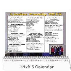 Linder Calendar 2013 - Wall Calendar 11  x 8.5  (12-Months)