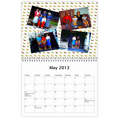 Linder Calendar 2013 By Deborah Hensley May 2013