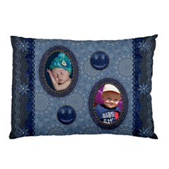 Smiley Denim Look Pillow Case