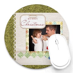 christmas - Round Mousepad