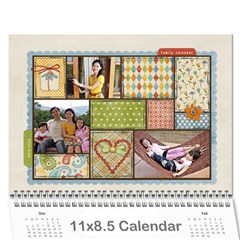 2013_8.5*11 - Wall Calendar 11  x 8.5  (12-Months)