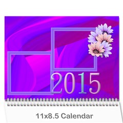 Colorful calendar 2015 - Wall Calendar 11  x 8.5  (12-Months)