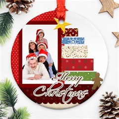 merry christmas - Ornament (Round)