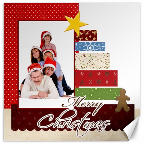 Merry Christmas By Betty 11.4 x11.56  Canvas - 1