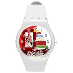 merry christmas - Round Plastic Sport Watch (M) merry christmas - Round Plastic Sport Watch (M)