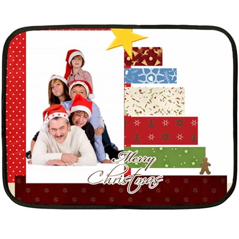 Merry Christmas By Betty 35 x27  Blanket Front